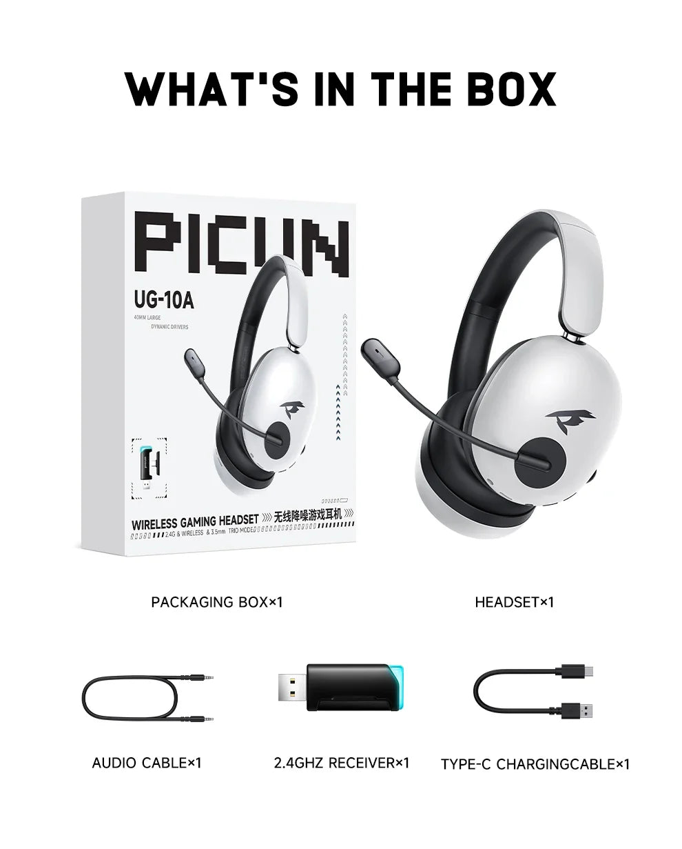 PICUN UG-10A ANC Wireless Gaming Headset