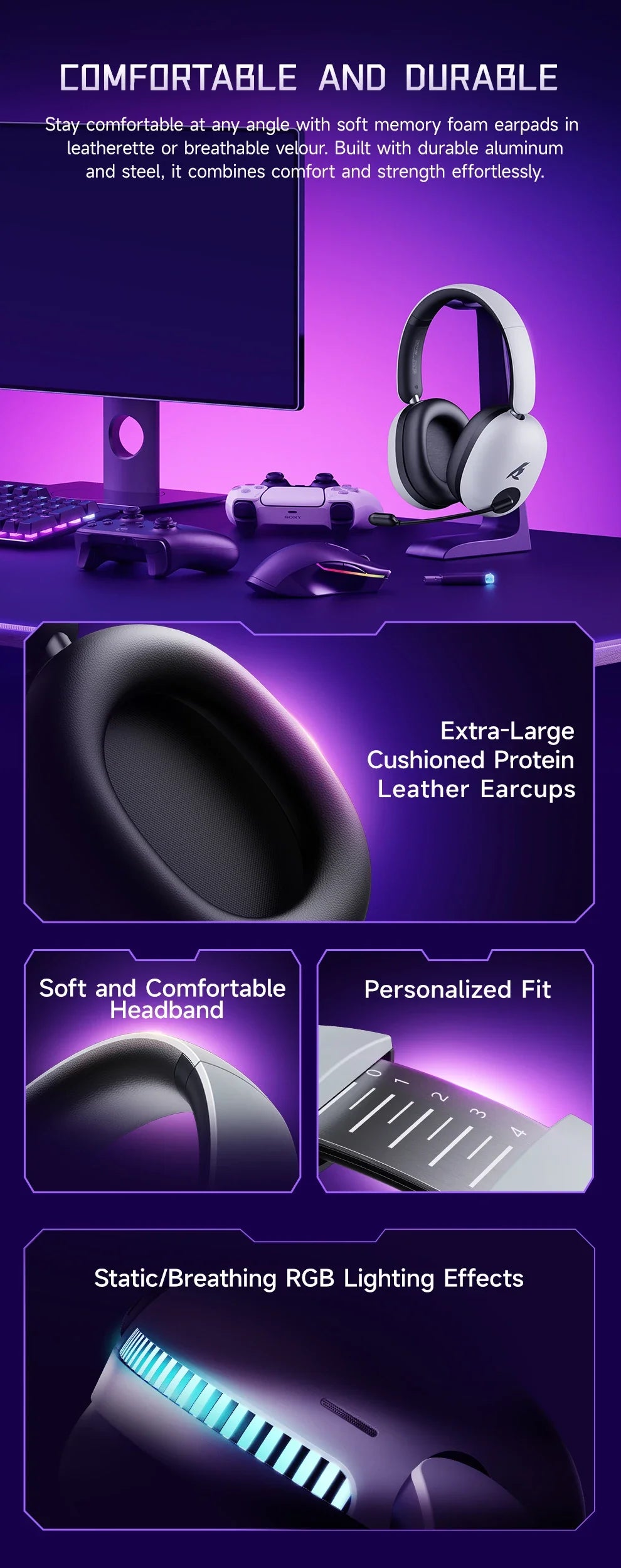 PICUN UG-10A ANC Wireless Gaming Headset