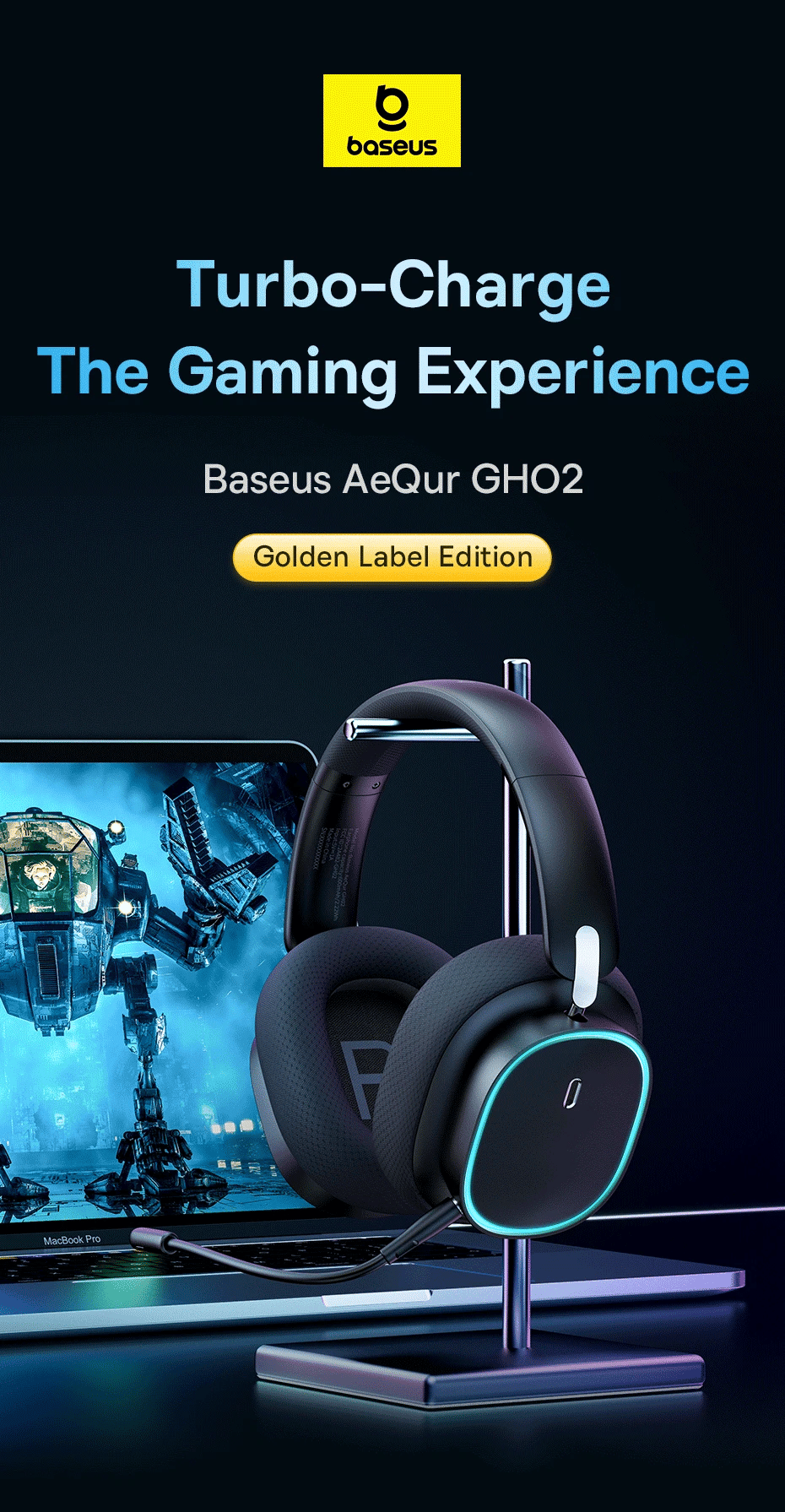BASEUS AeQur GH02 Bluetooth Wireless Gaming Headset