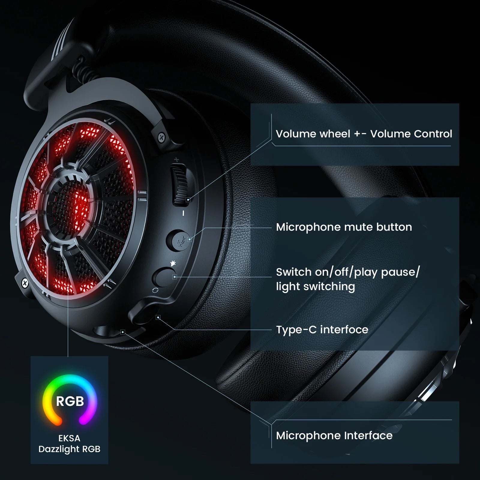 EKSA E5000 StarEngine Bluetooth Wireless Gaming Headset