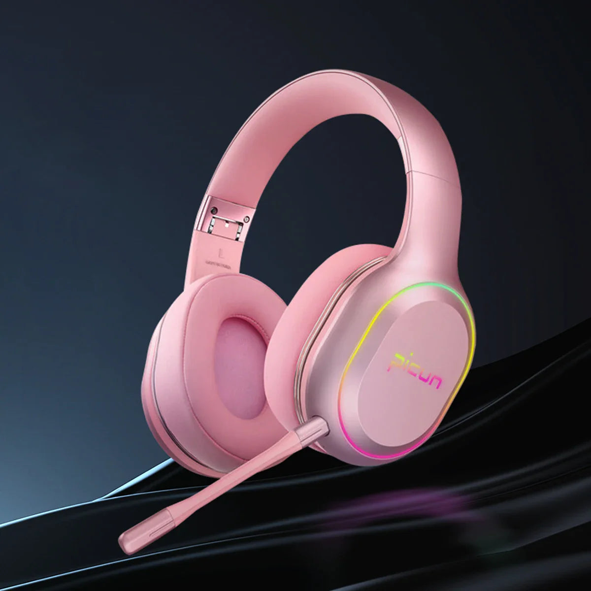 PICUN P80X RGB Bluetooth Wireless Gaming Headset