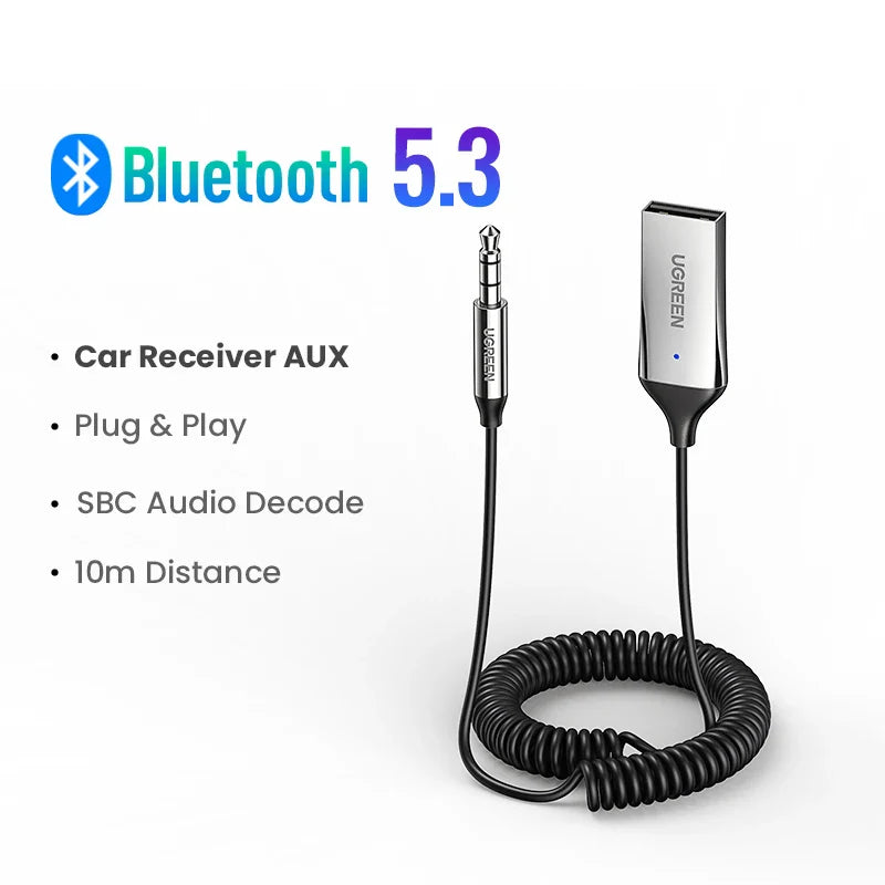 UGREEN CM309 USB to Aux Bluetooth 5.3 Adapter