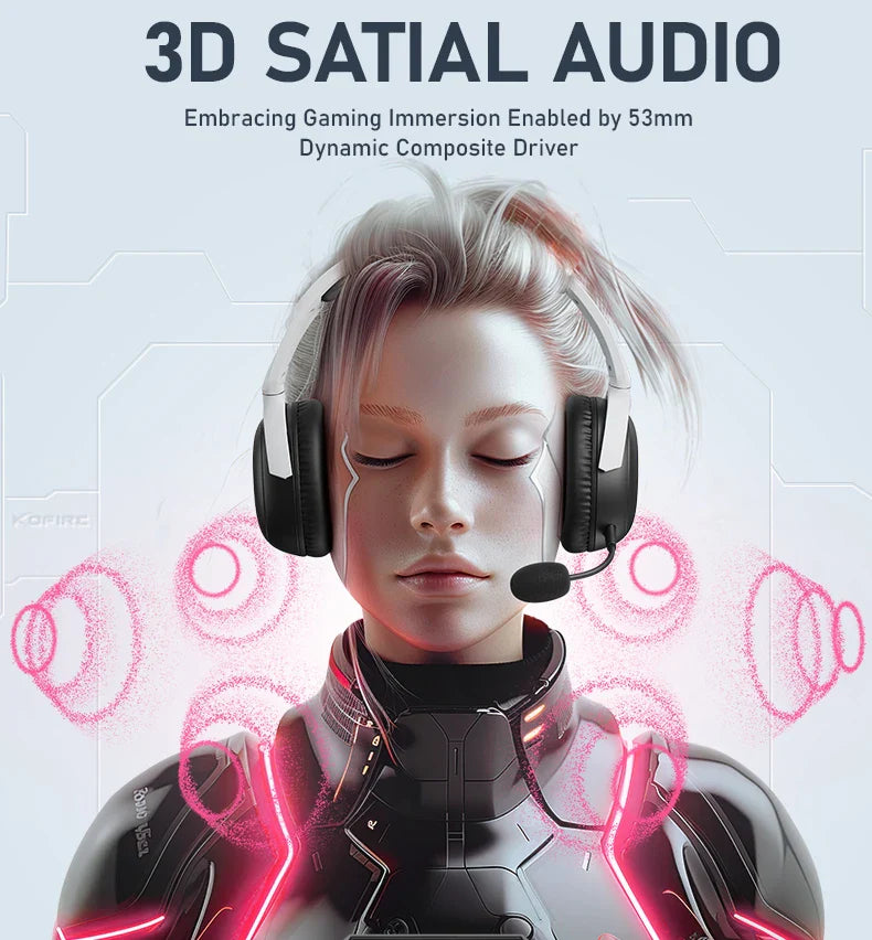 PICUN G3 Surround Sound Wireless Gaming Headset