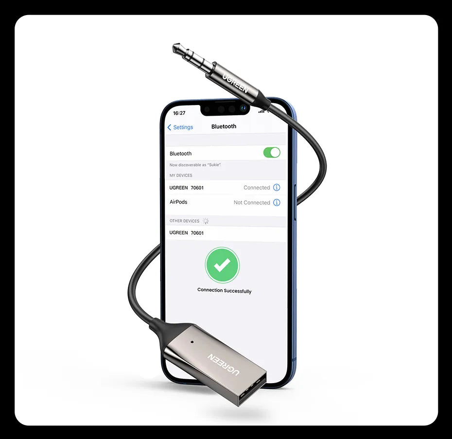 UGREEN CM309 USB to Aux Bluetooth 5.3 Adapter