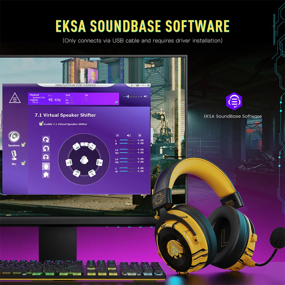EKSA E900 Pro 2in1 Wired Gaming Headset