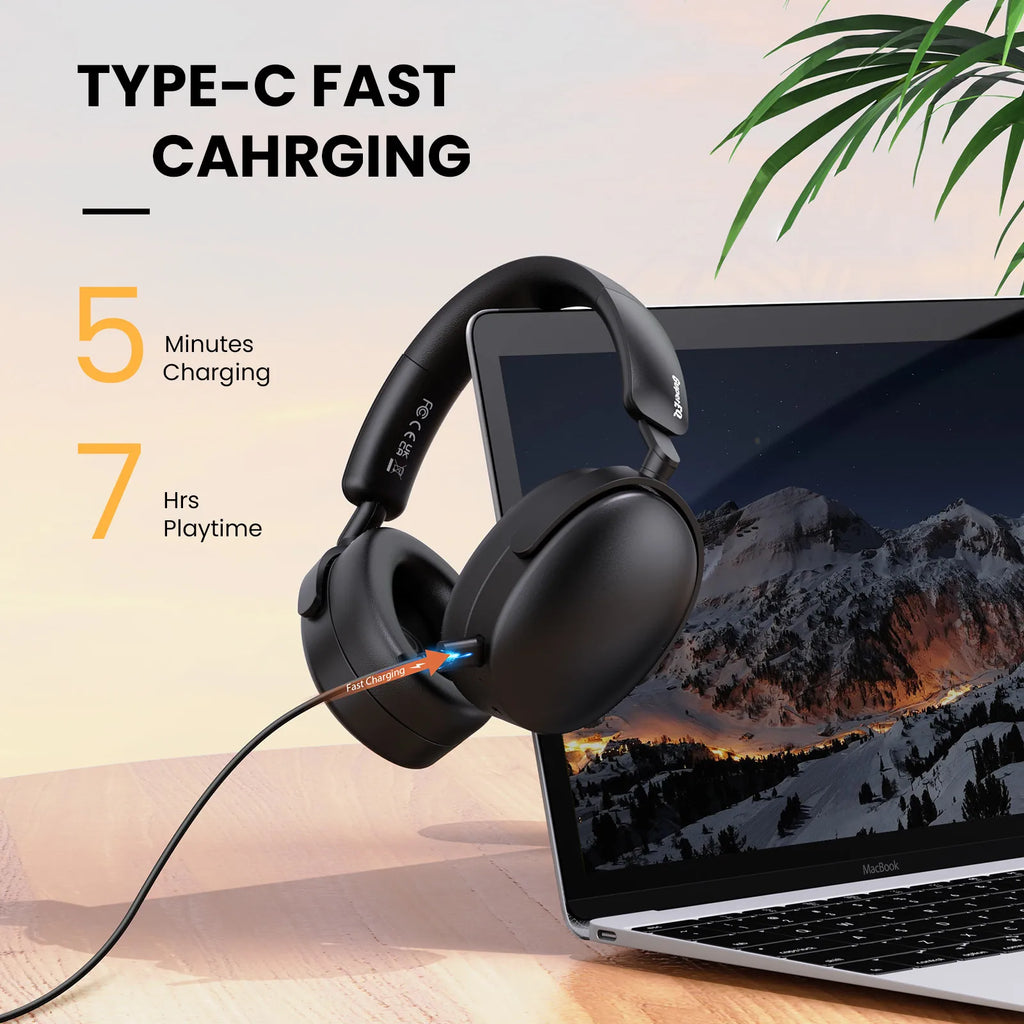 ONEODIO SuperEQ A200 ANC Bluetooth Wireless Headphones