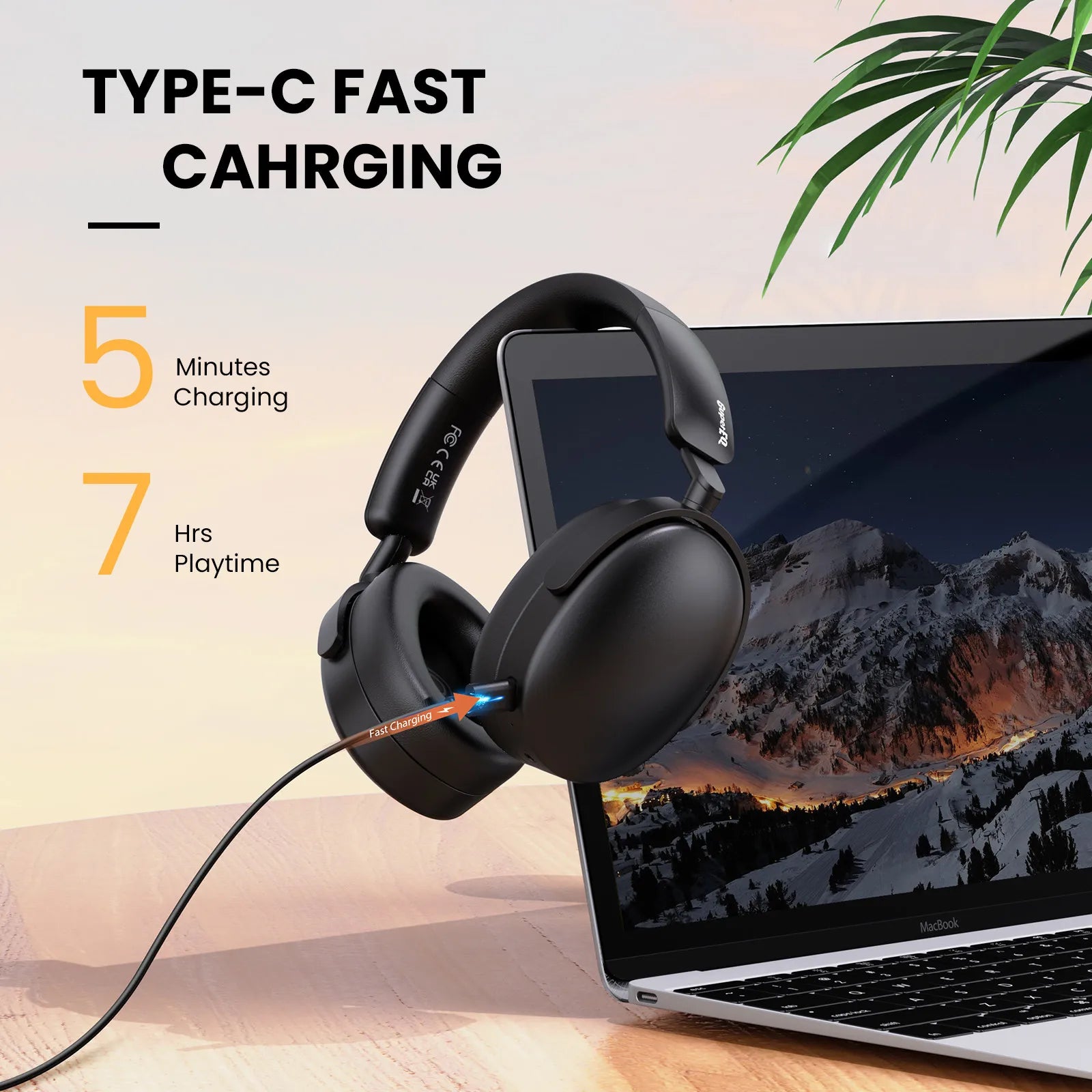 ONEODIO SuperEQ A200 ANC Bluetooth Wireless Headphones