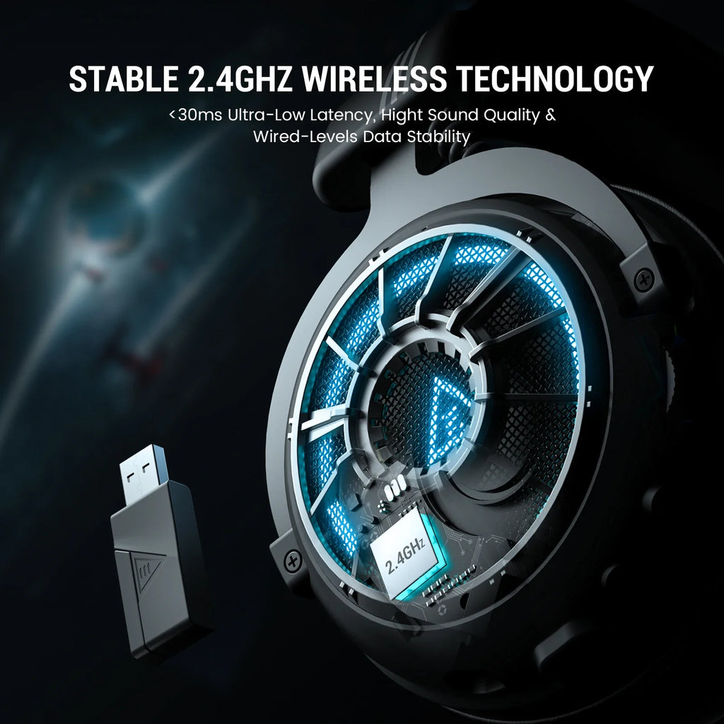 EKSA StarEngine RGB Bluetooth Wireless Gaming Headset