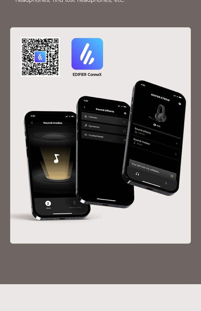 EDIFIER K750W Bluetooth Wireless Headphones with Microphone