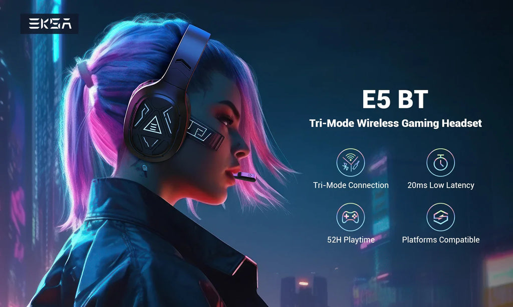 EKSA E5 Bluetooth Wireless Gaming Headset
