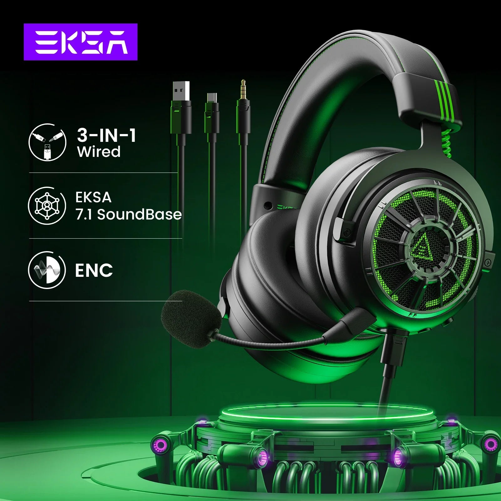 EKSA E5000 StarEngine Pro Wired Gaming Headset