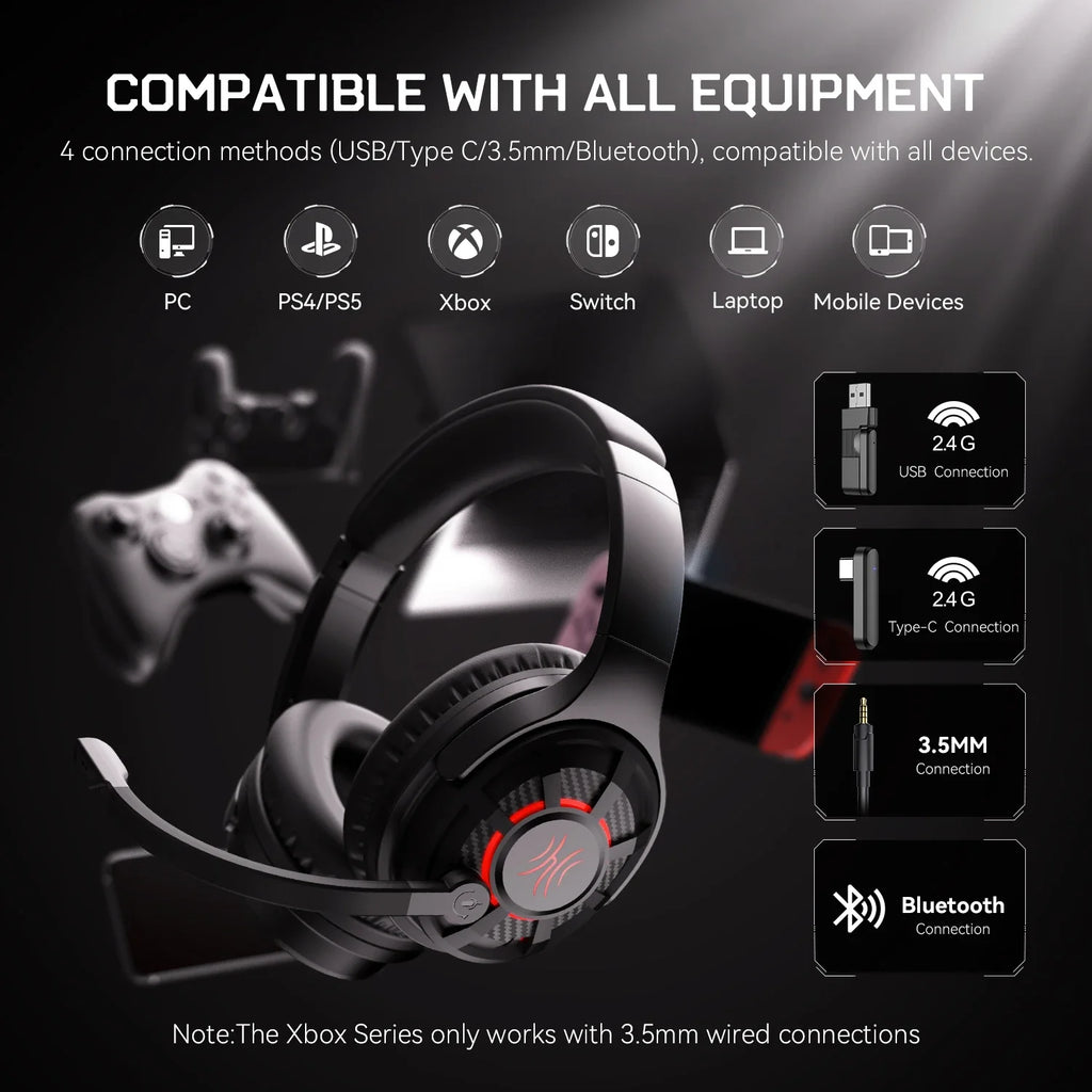 ONEODIO G18BT Bluetooth Wireless Gaming Headset