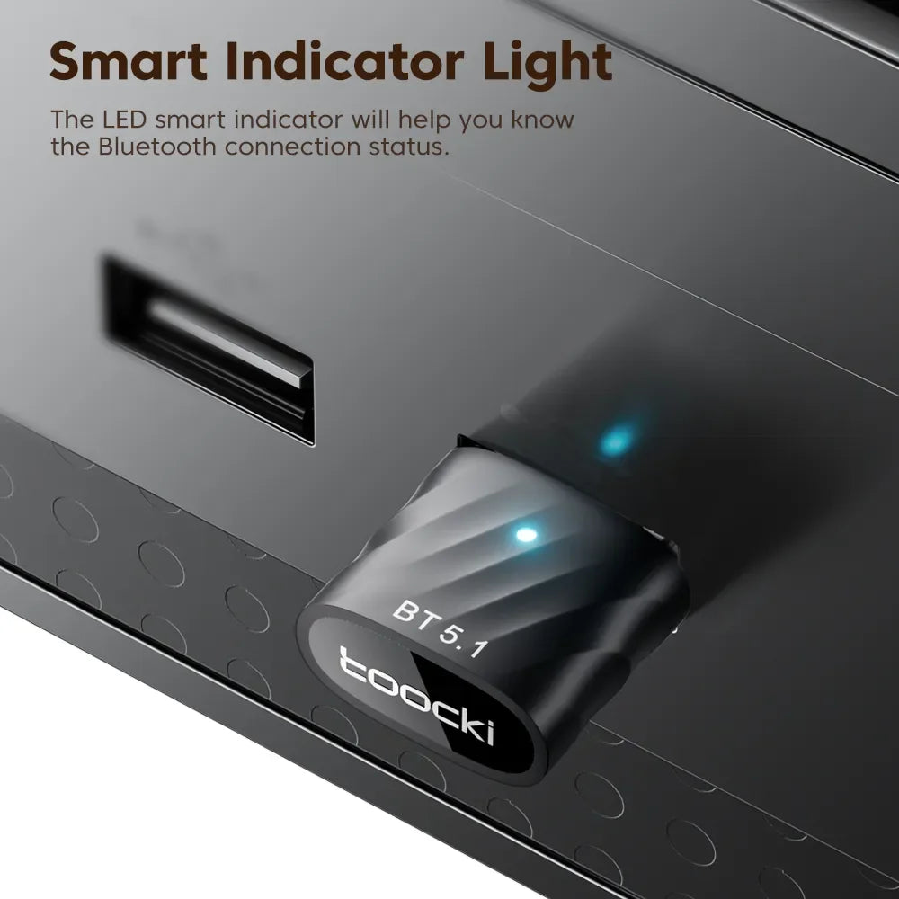 TOOCKI BT03 USB Bluetooth 5.1 Adapter