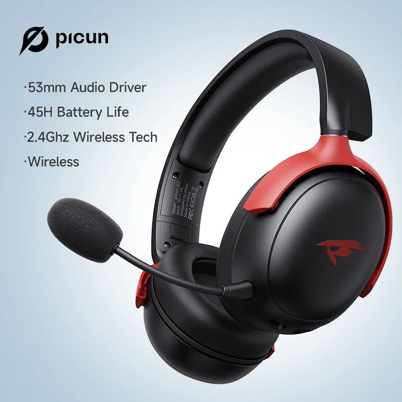 PICUN G3 Surround Sound Wireless Gaming Headset