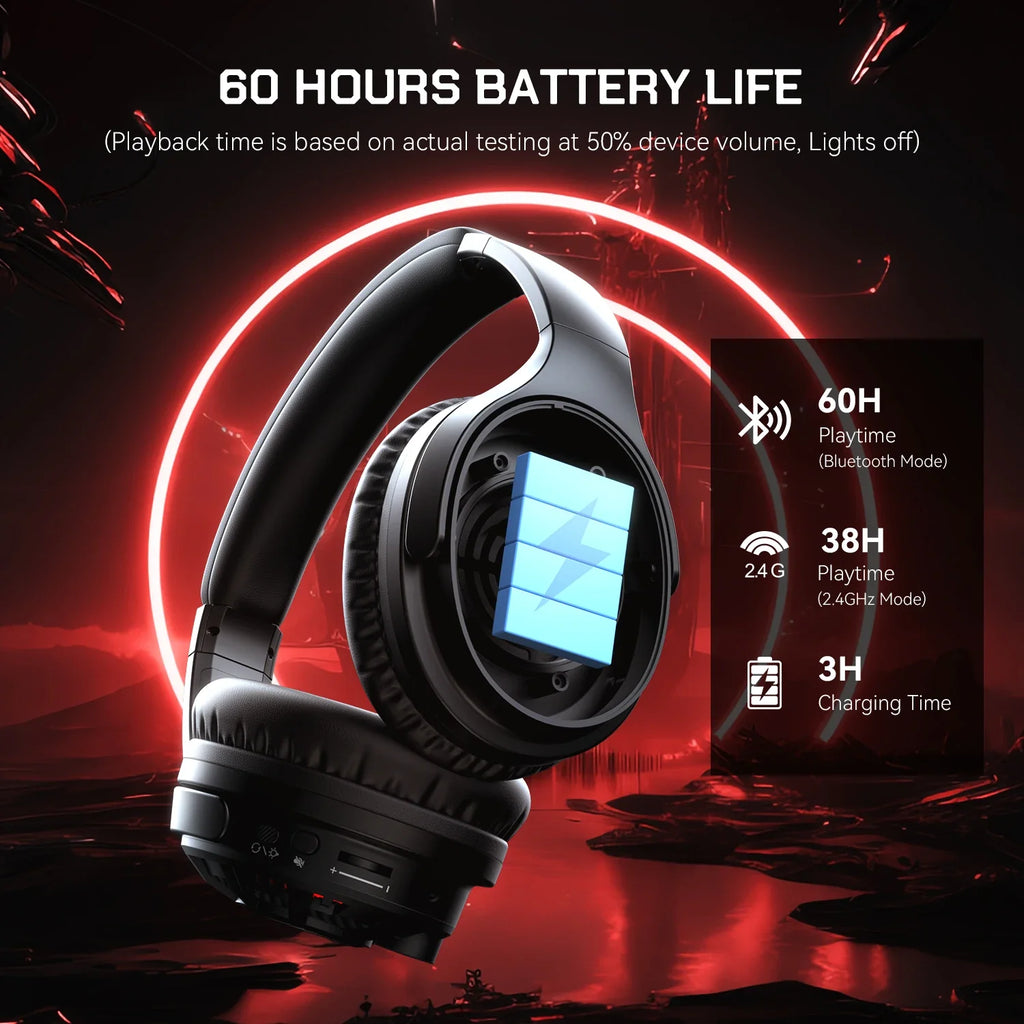 ONEODIO G18BT Bluetooth Wireless Gaming Headset