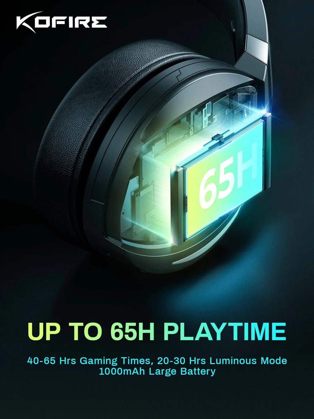 KOFIRE UG-06 RGB Bluetooth Wireless Gaming Headset