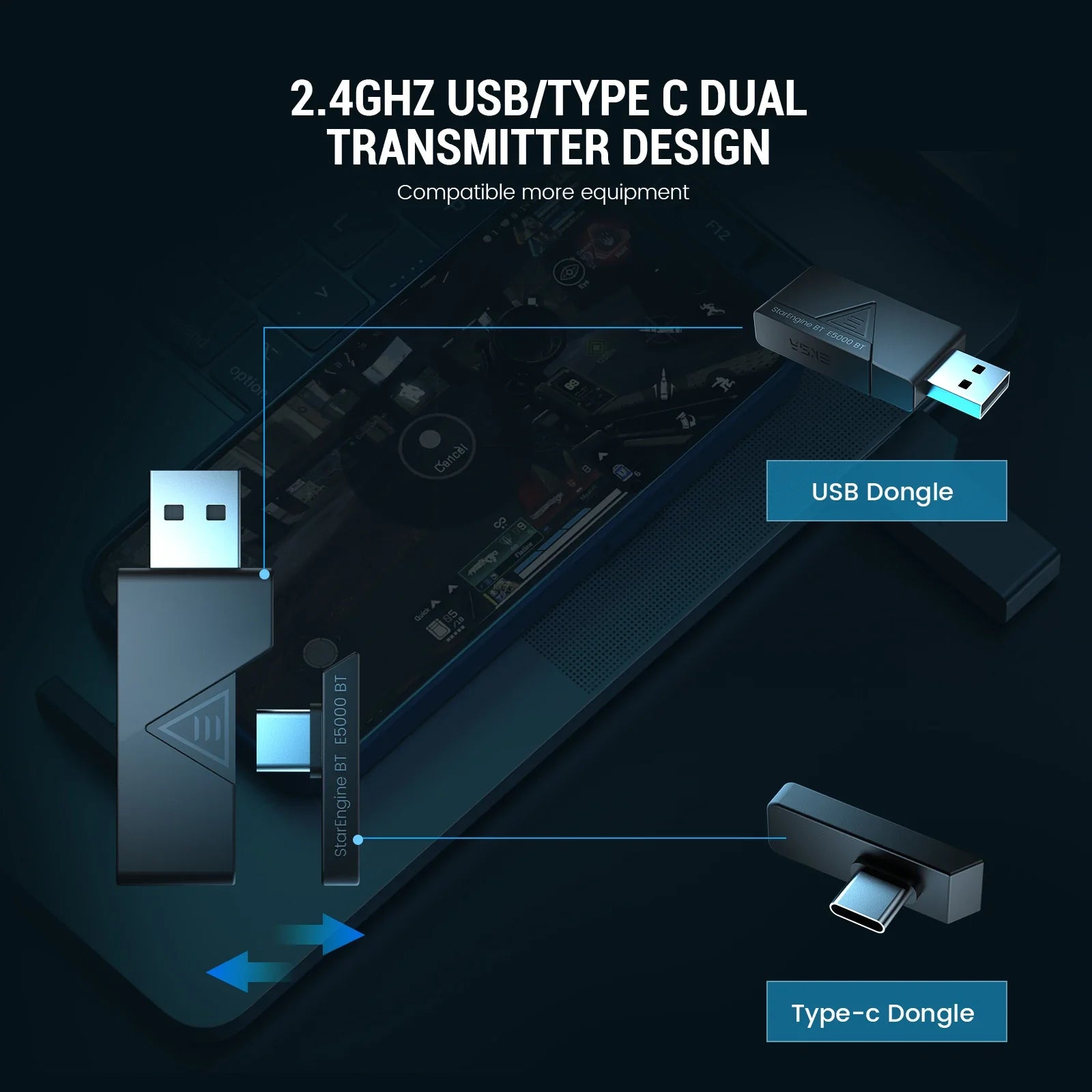 EKSA E5000 StarEngine Bluetooth Wireless Gaming Headset