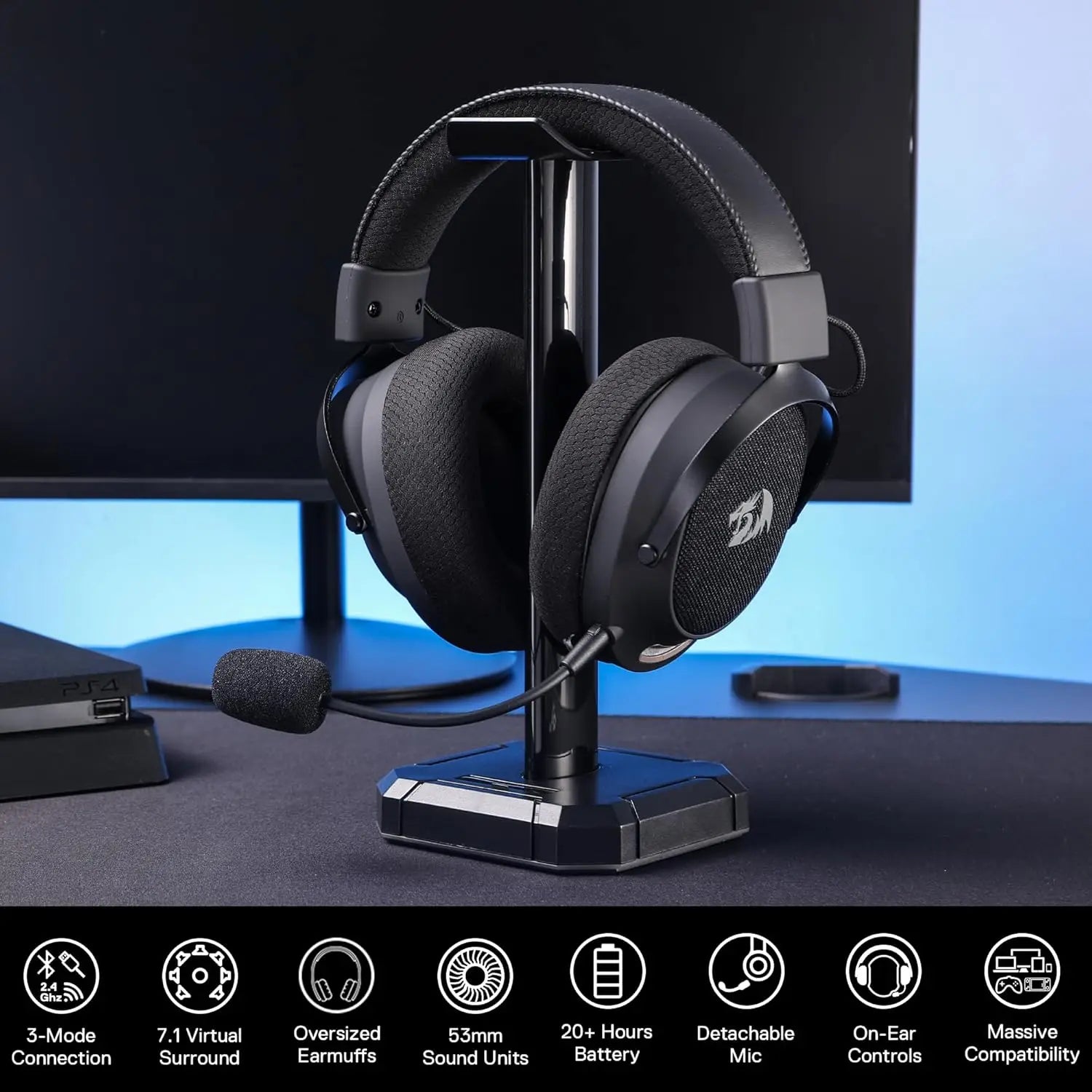 REDRAGON H858 Bluetooth Wireless Gaming Headset