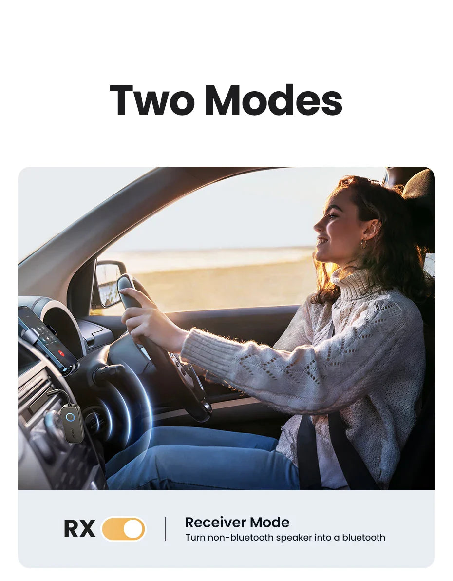 UGREEN CM672 2in1 Aux Bluetooth 5.2 Adapter & Transmitter
