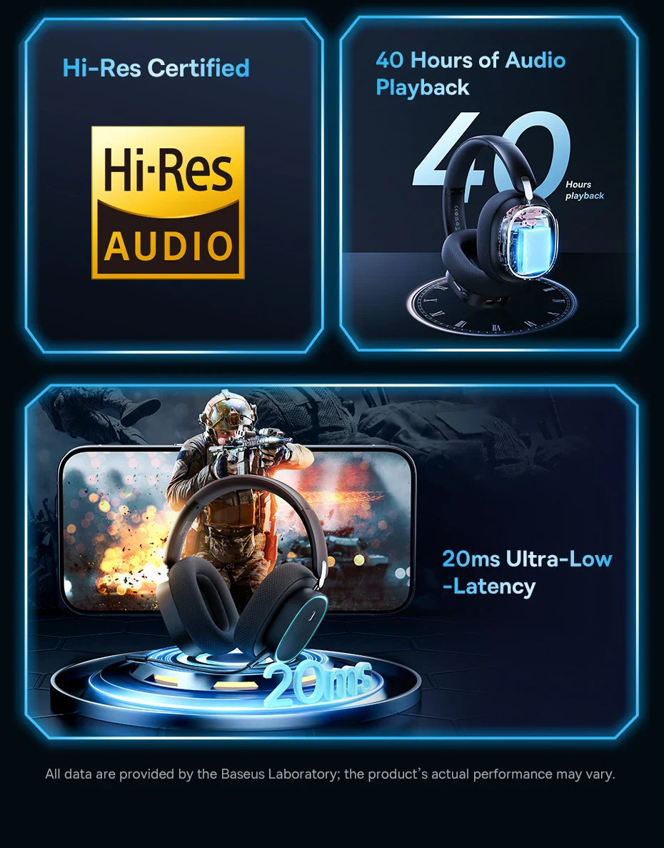 BASEUS AeQur GH02 Bluetooth Wireless Gaming Headset