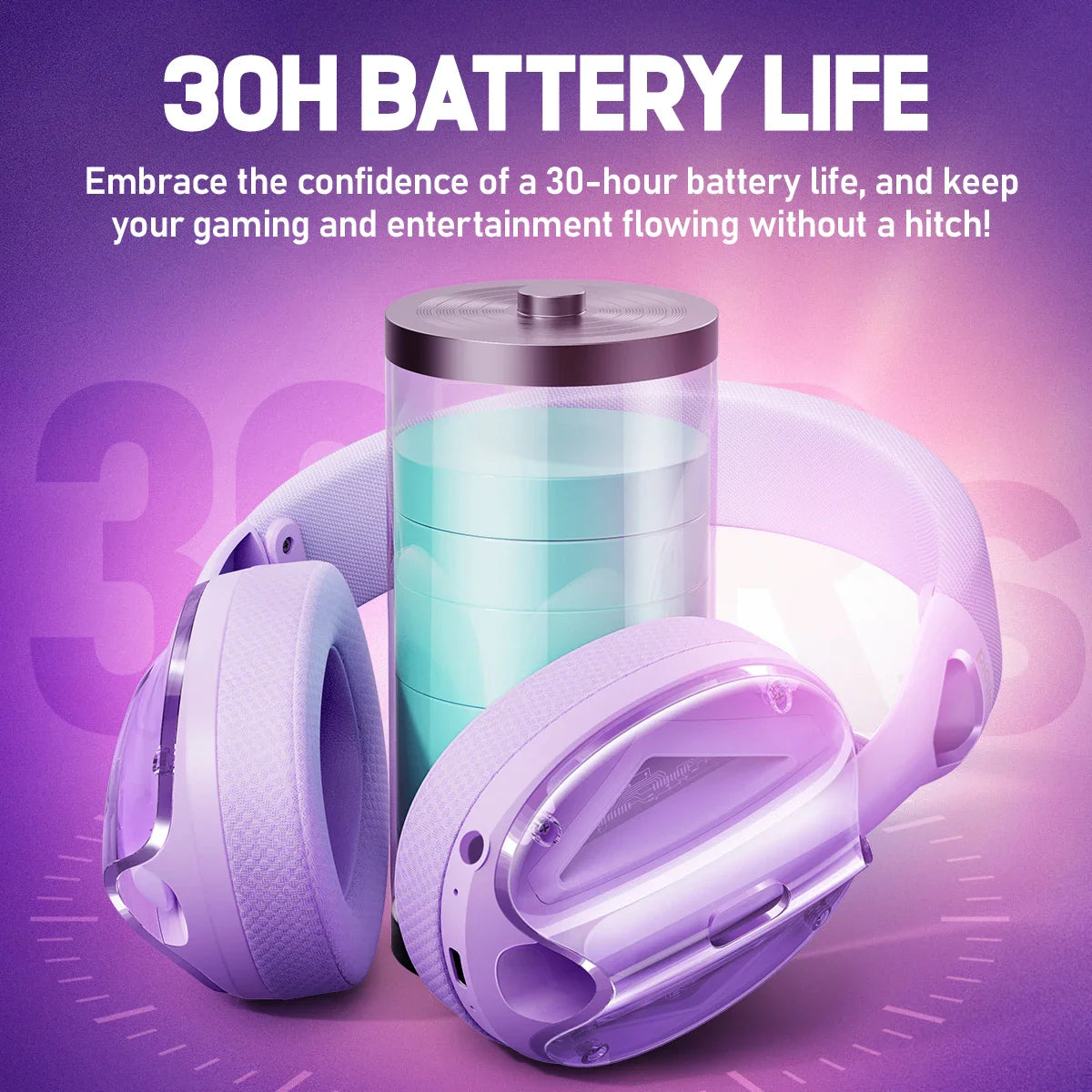 PICUN G1 Surround Sound Wireless Gaming Headset