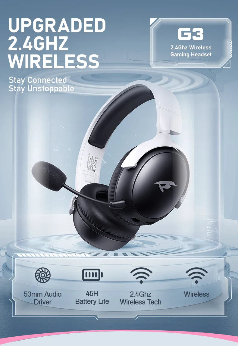 PICUN G3 Surround Sound Wireless Gaming Headset