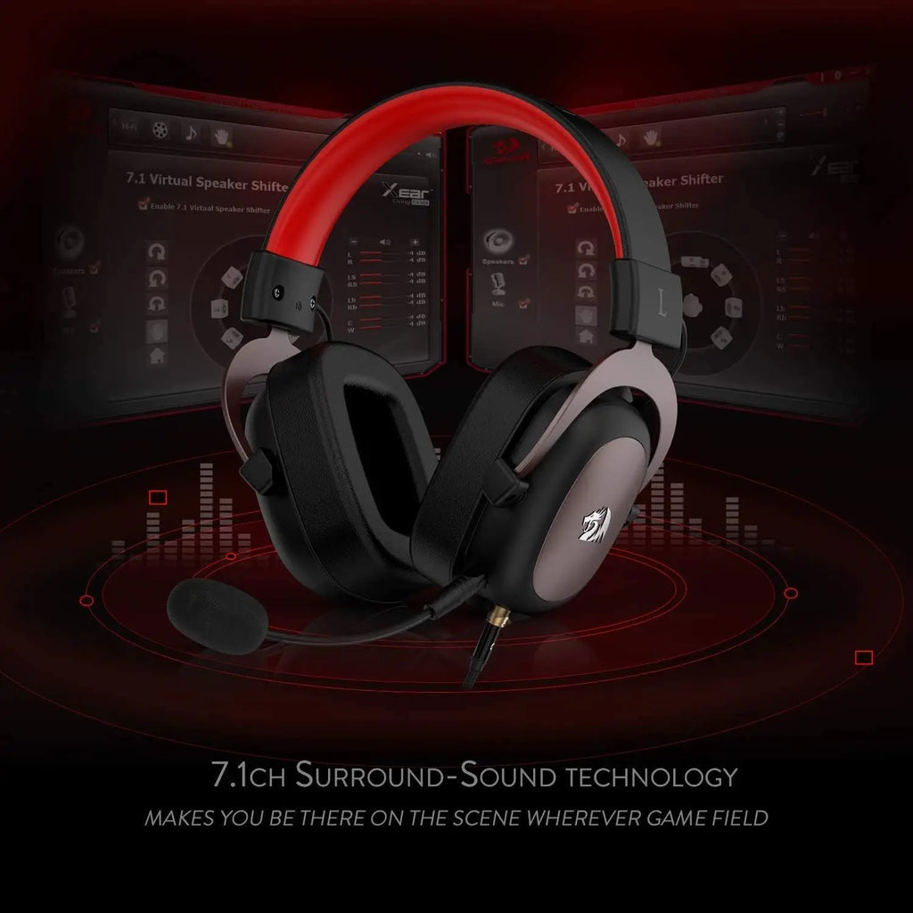 REDRAGON H510 Zeus Wired Gaming Headset - Black