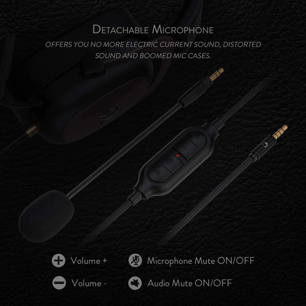 REDRAGON H510 Zeus Wired Gaming Headset - Black