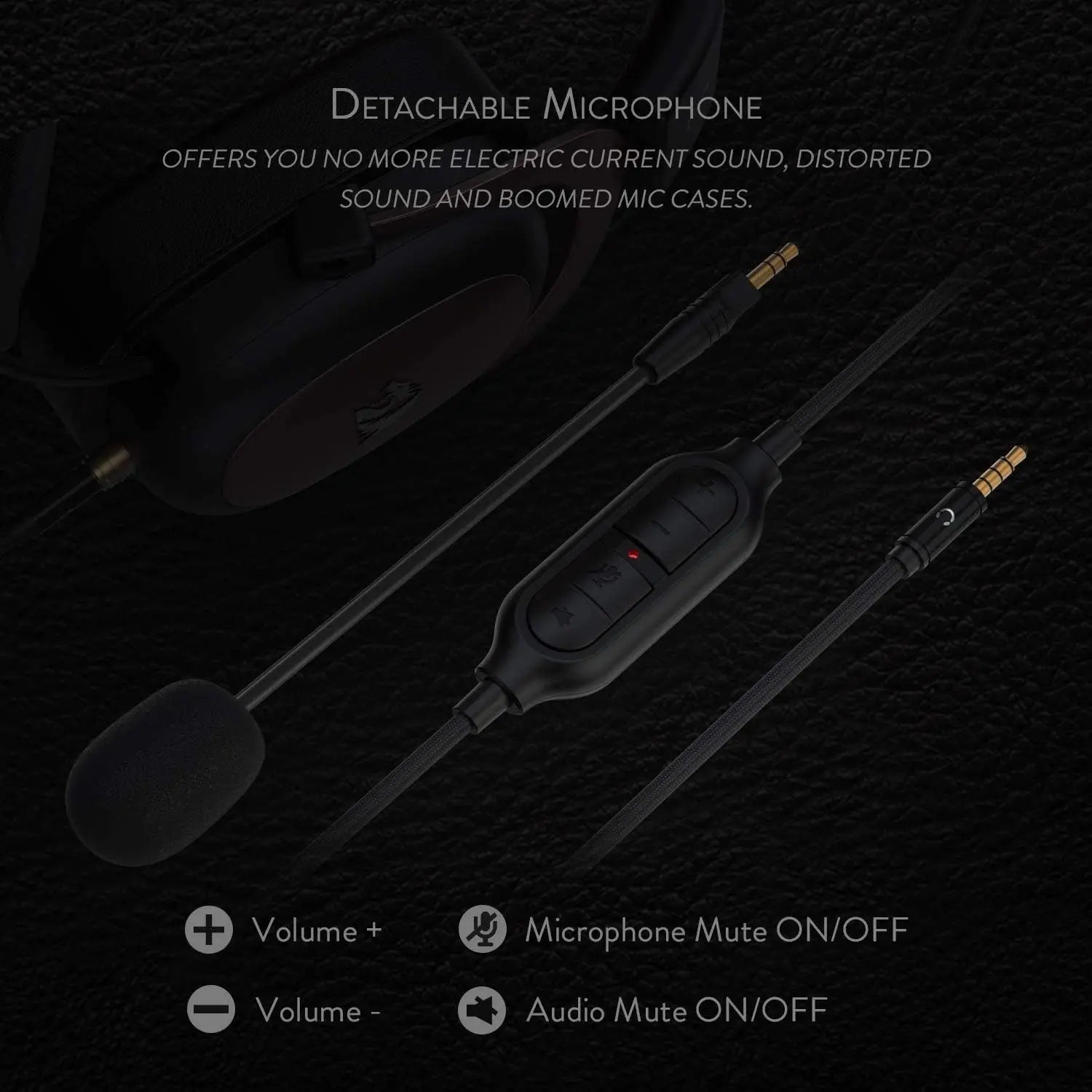 REDRAGON H510 Zeus Wired Gaming Headset - Black