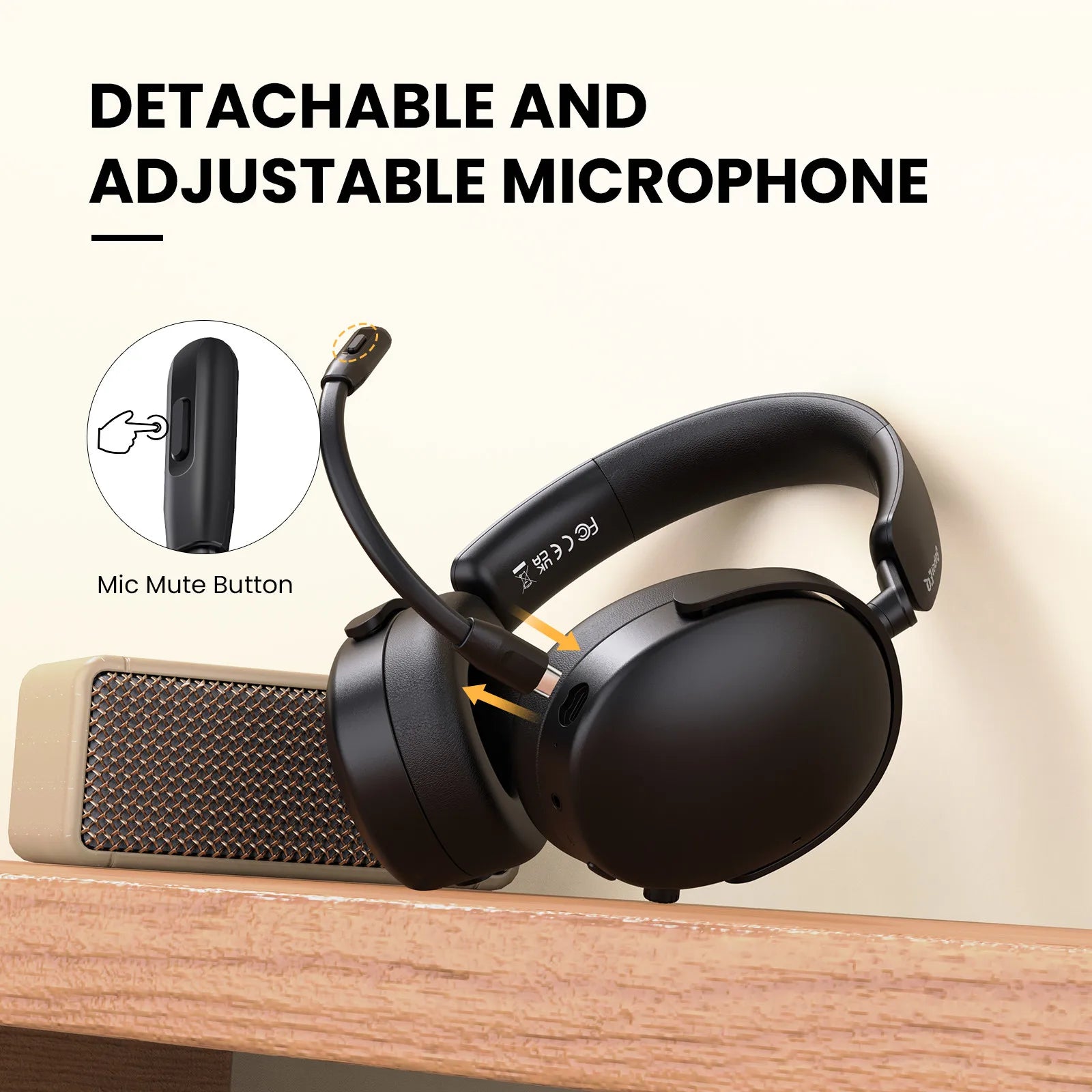 ONEODIO SuperEQ A200 ANC Bluetooth Wireless Headphones
