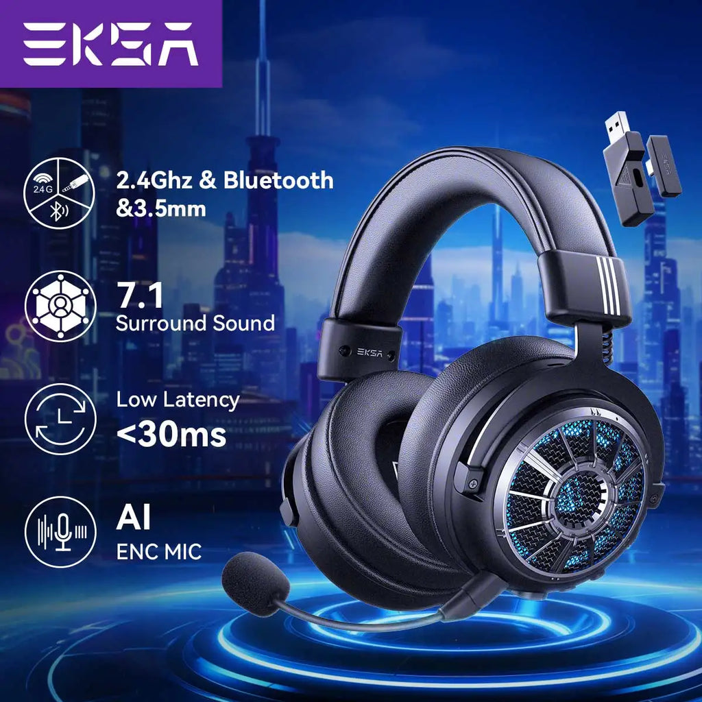 EKSA StarEngine RGB Bluetooth Wireless Gaming Headset