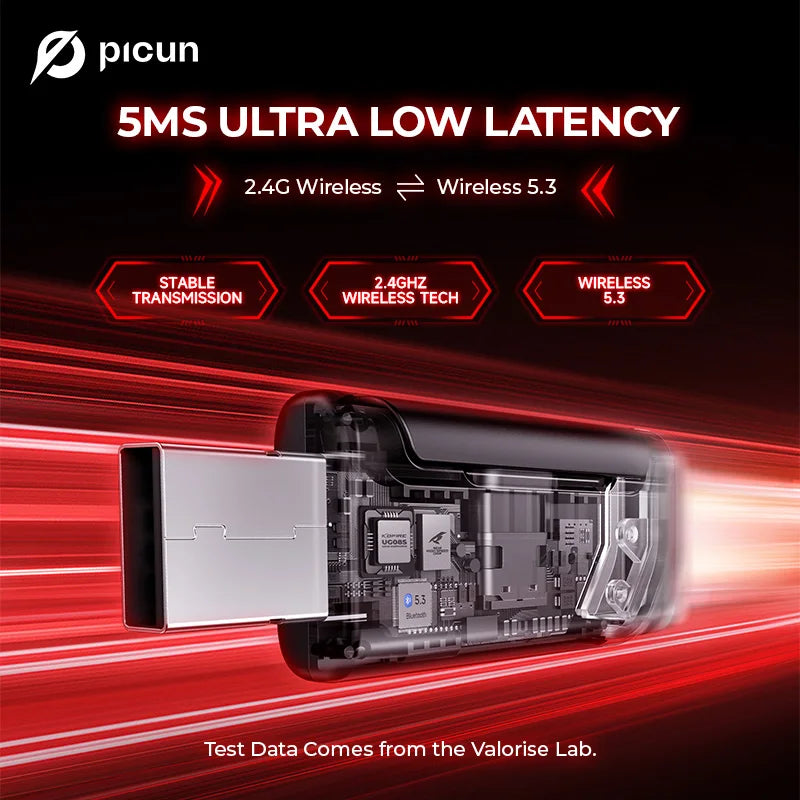 PICUN G2 Surround Sound Bluetooth Wireless Gaming Headset