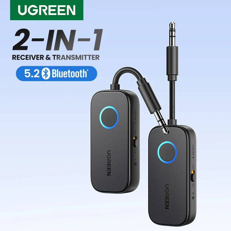 UGREEN CM672 2in1 Aux Bluetooth 5.2 Adapter & Transmitter