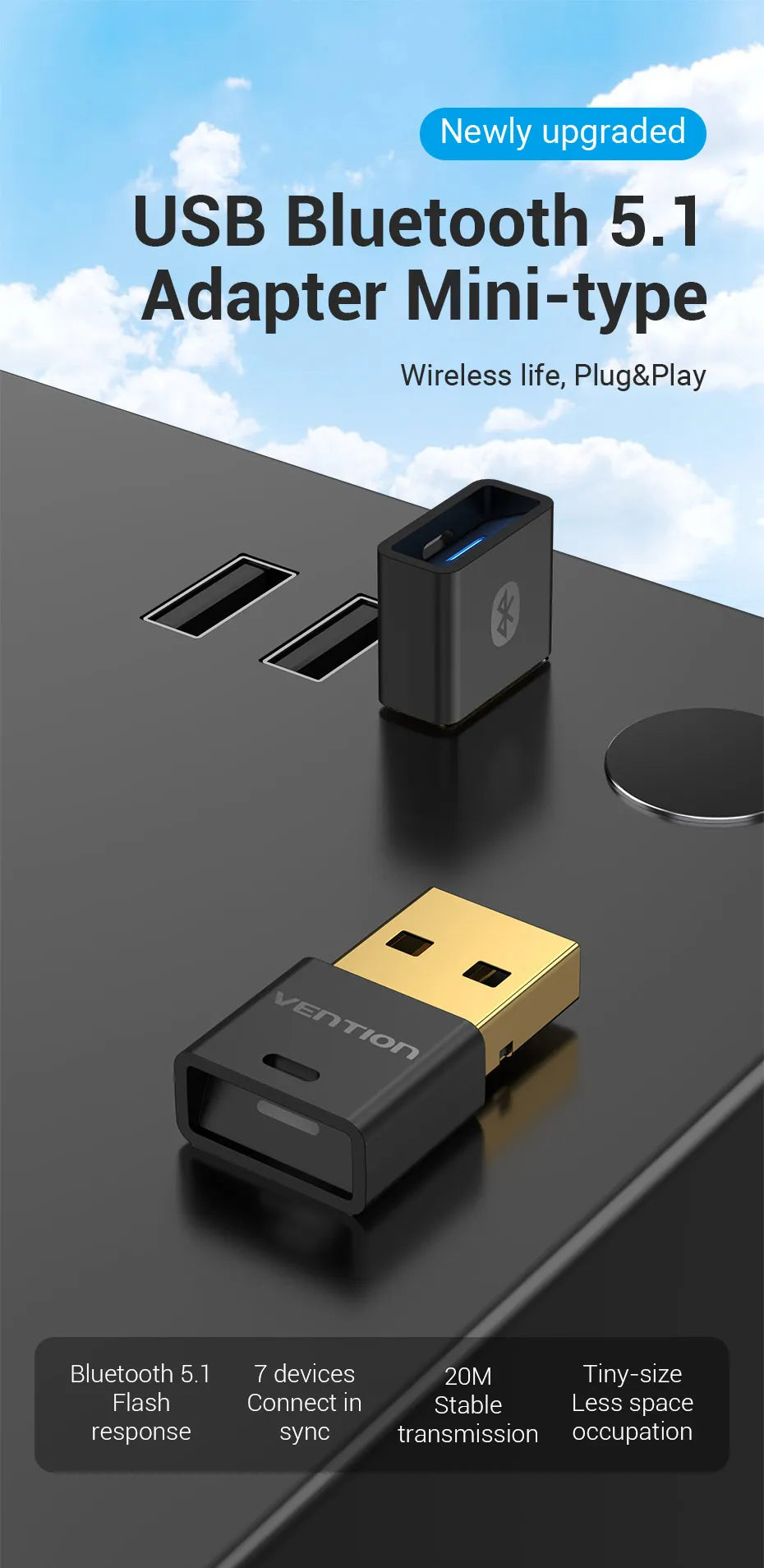 VENTION USB Bluetooth 5.1 Adapter