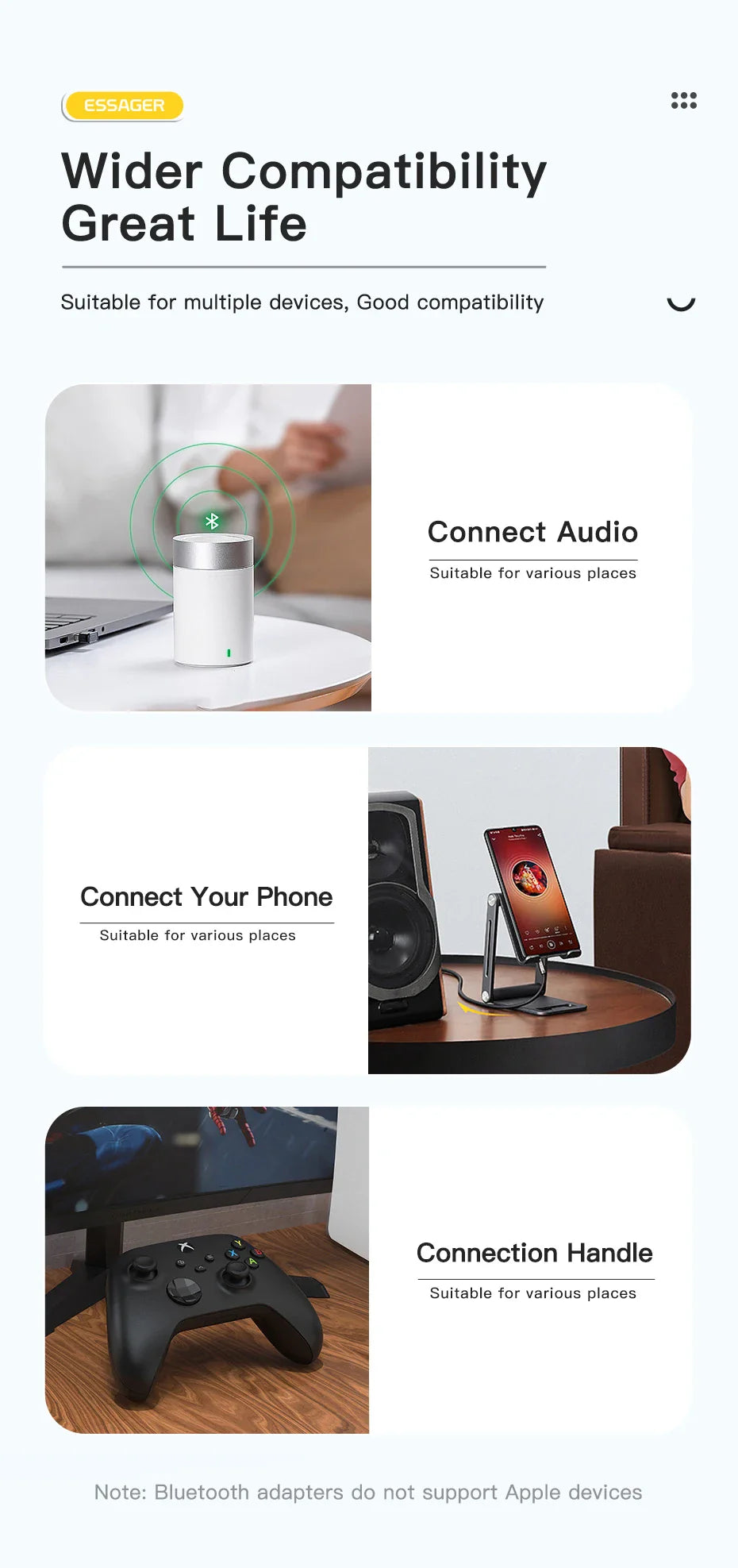 ESSAGER BT06 Bluetooth 5.0 USB Adapter