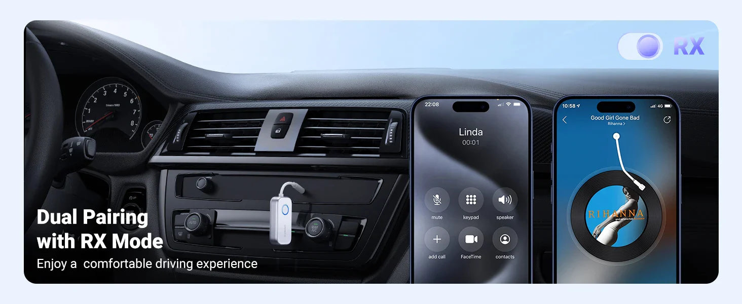 UGREEN 2in1 Aux Bluetooth 5.4 Adapter & Transmitter