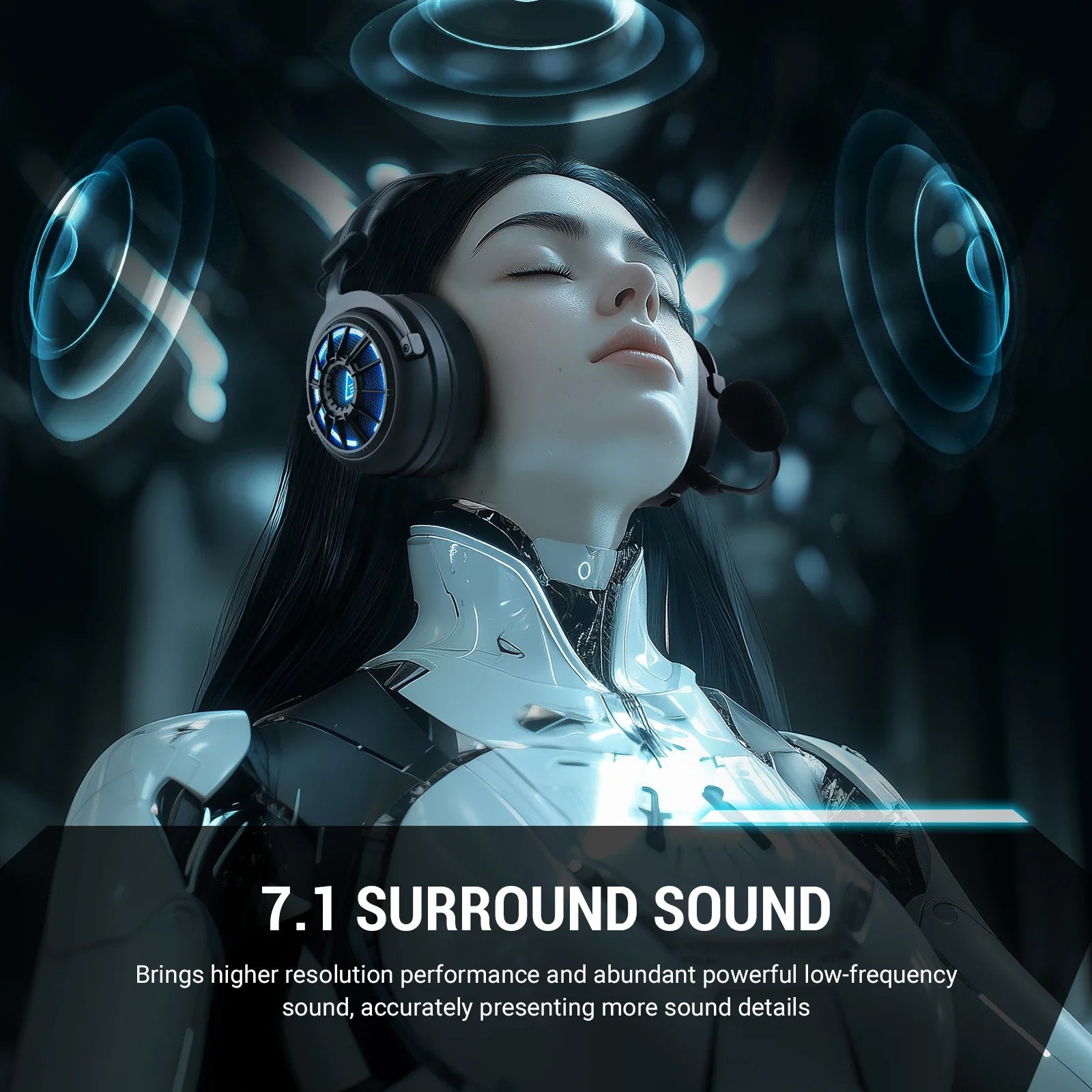 EKSA StarEngine RGB Bluetooth Wireless Gaming Headset