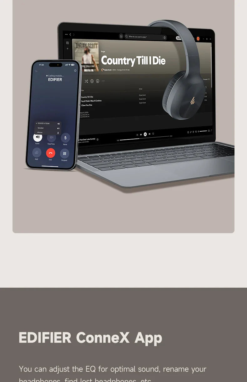 EDIFIER K750W Bluetooth Wireless Headphones with Microphone