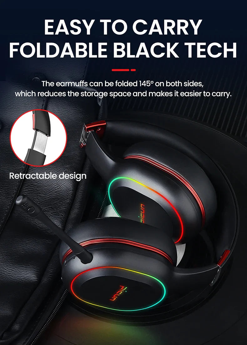 PICUN P80X RGB Bluetooth Wireless Gaming Headset