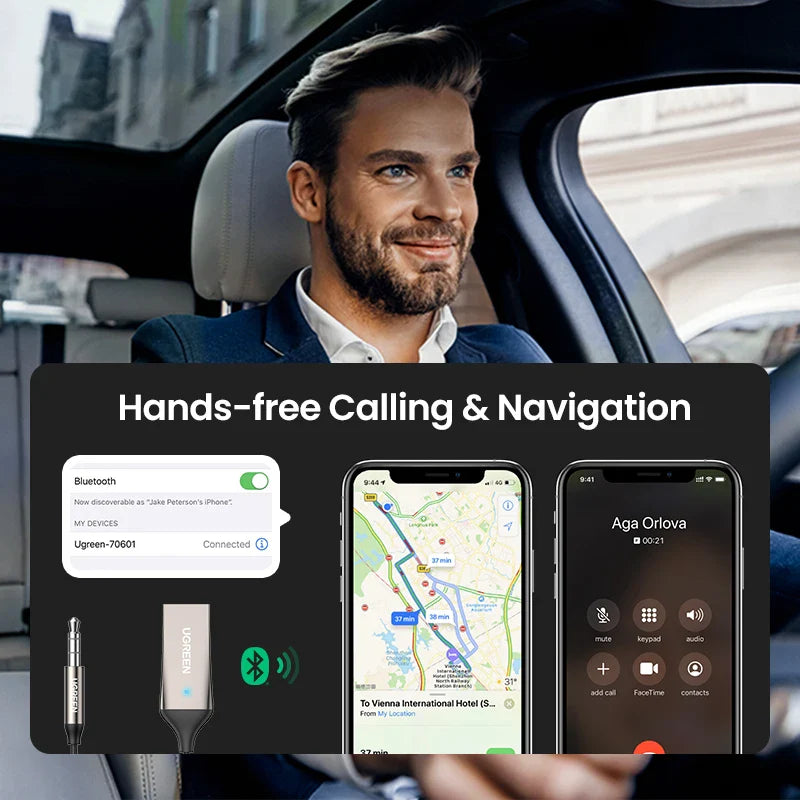 UGREEN CM309 USB to Aux Bluetooth 5.3 Adapter