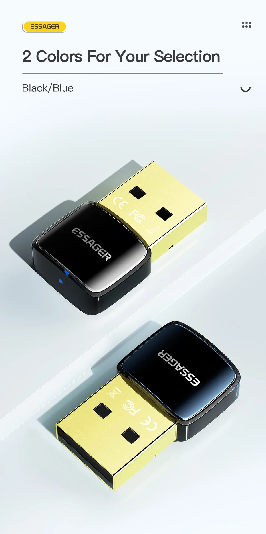 ESSAGER BT06 Bluetooth 5.0 USB Adapter