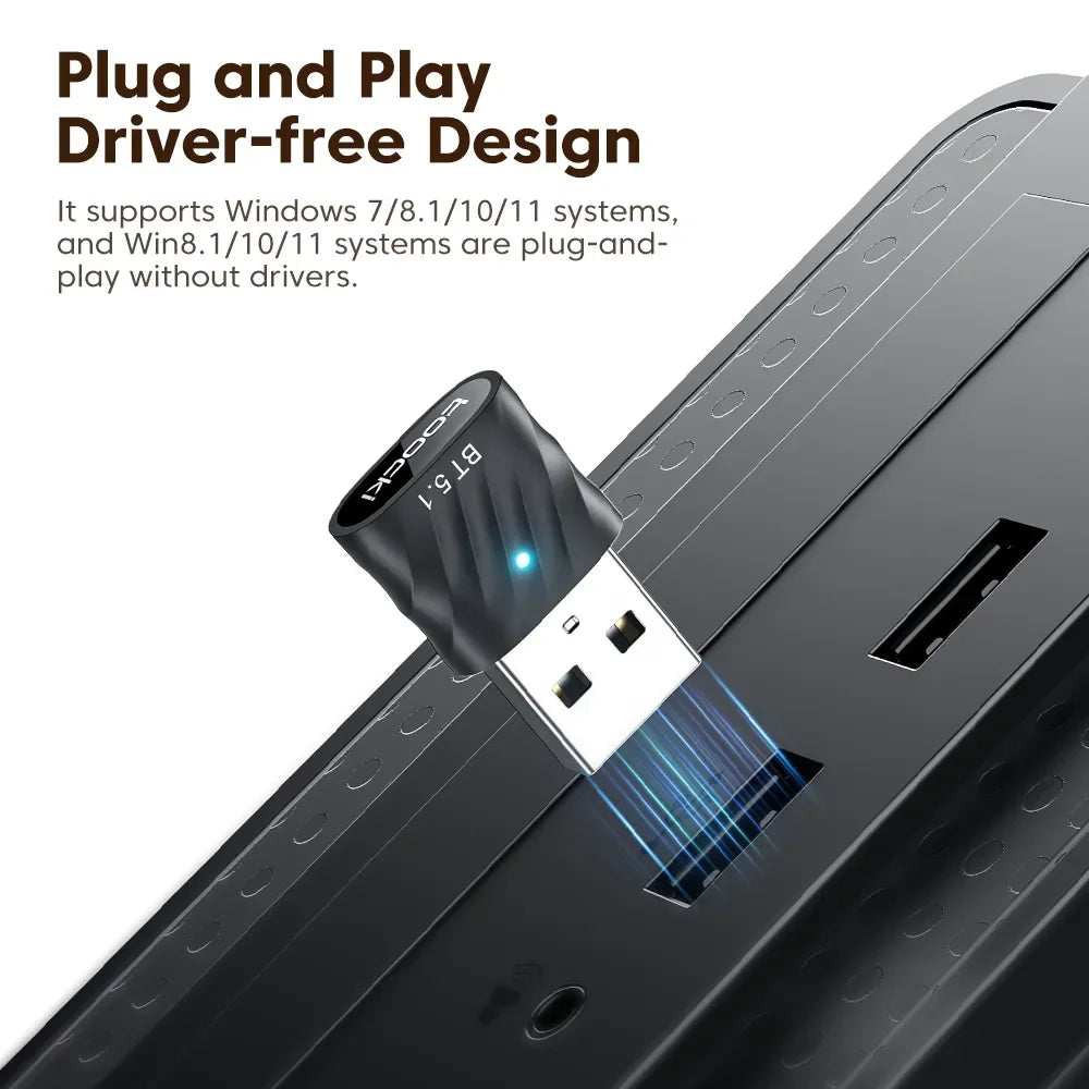 TOOCKI BT03 USB Bluetooth 5.1 Adapter