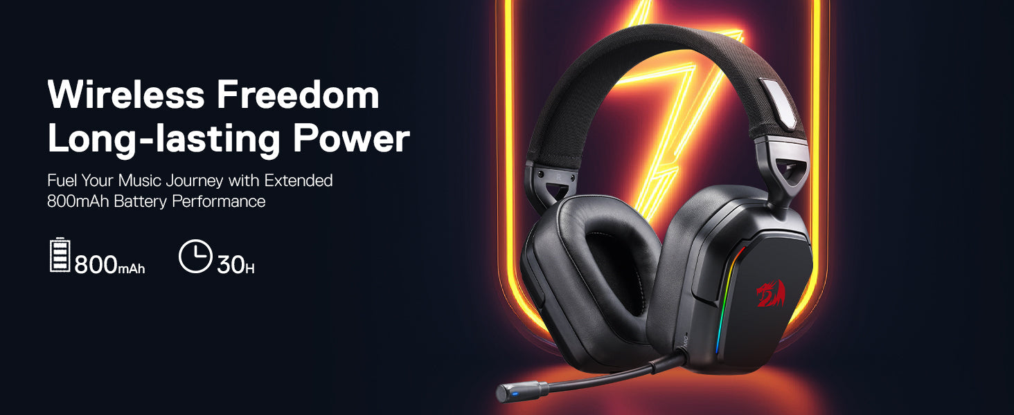 REDRAGON H868 Mira RGB Bluetooth Wireless Gaming Headset